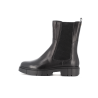 bottine noire en cuir